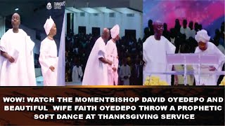 WOW WATCH THE MOMENT BISHOP DAVID OYEDEPO AND WIFE  FAITH OYEDEPO THROW A PROPHETIC SOFT DANCE [upl. by Eillac]