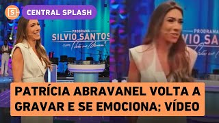 Patrícia Abravanel se emociona ao gravar Programa Silvio Santos após a morte do pai veja vídeo [upl. by Felix553]