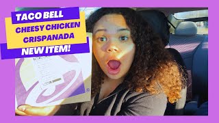 Taco Bell Cheesy Chicken Crispanada Food Review [upl. by Malia]