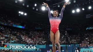 Simone Biles closes her Paris Olympics with a strong silver on floor  Paris Olympics  NBC Sports [upl. by Cantlon]