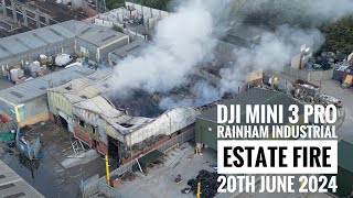 The Rainham Industrial Estate Fire  20th June 2024 [upl. by Yetti73]