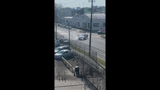 EXCLUSIVE VIDEO Gunfight leaves three Houston police officers shot [upl. by Persse408]