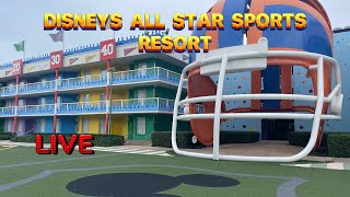 🔴LIVE Disneys All Star Sports Resort  Canadian Tourist Perspective live [upl. by Sapienza597]