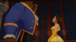 Kingdom Hearts 2 HD Final Mix MOVIE Disneys Beauty and The Beast 60FPS 1080P [upl. by Alehcim]