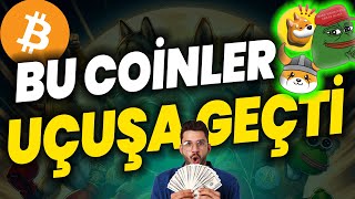 BU COİNLER UÇUŞA GEÇTİ SHİBA PEPE COİN FLOKİ DOGE BONK REKOR YÜKSELİŞ bonk dogecoin shiba [upl. by Repard]