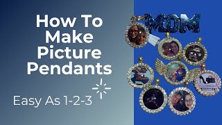 2021 DIY How to make Photo Pendants for necklaces key chains and bracelets [upl. by Tova256]