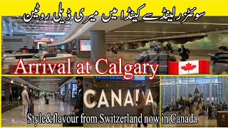 Arriving at Calgary airportCanada traveling vlog London to Calgary styleflavour2701 [upl. by Ivz881]