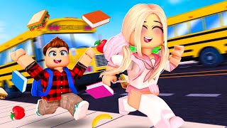 MY KIDS WERE LATE TO MIDDLE SCHOOL IN ROBLOX BROOKHAVEN [upl. by Barnum]