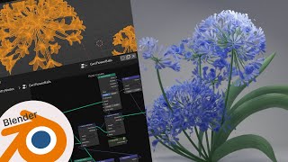 Generate African Lily with Math 🌼  Blender Geometry Nodes Tutorial [upl. by Waldman]