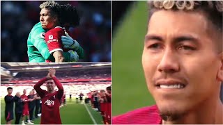 Roberto Firmino breaks down in tears on emotional Anfield farewell  Liverpool Vs Aston Villa [upl. by Yaniv595]