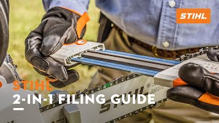 STIHL 2in1 Filing Guide  STIHL Tutorial [upl. by Anitnoc]