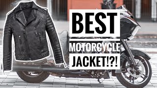 THE BEST LEATHER JACKET FOR MOTORCYCLE RIDERS  BODA SKINS Biker Protection [upl. by Navarro]