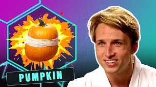 EXPLODING PUMPKIN Smosh Lab [upl. by Llednar]