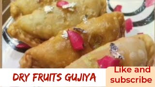 Dry fruits chashni wali Gujiya recipeHow to make shahi gujiyaबिना सांचे के बनाएं गुजिया घर पर [upl. by Ednarb]