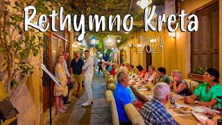 Rethymno Kreta walking tour in 4k September 62024 Greece [upl. by Delila]