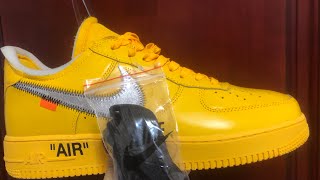 Off White x Nike Air Force 1 Low Sneaker Review [upl. by Natalina]