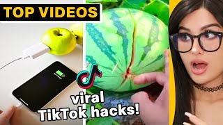 Top TIKTOK HACKS You MUST SEE  SSSniperWolf [upl. by Llert]