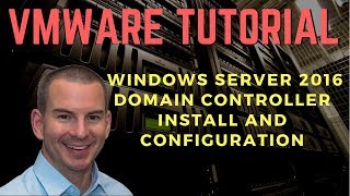 Windows Server 2016 Domain Controller Install and Configuration in VMware Workstation [upl. by Bolme404]