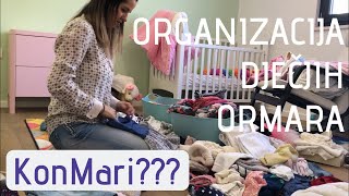 ORGANIZACIJA DJEČJIH ORMARA  MARIE KONDO  mama troje djece [upl. by Adnamaa]