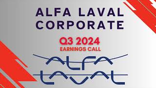 Alfa Laval Corporate AB ALFVF Q3 2024 Earnings Call [upl. by Courtland796]