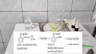 Hidroliza acidului acetilsalicilic [upl. by Moor]