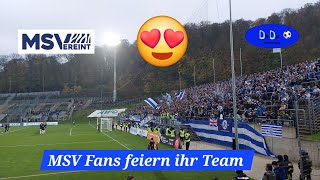 MSV Fans feiern Sieg in Wuppertal [upl. by Suciram850]