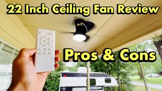 22 Inch Ceiling Fan Review Pros amp Cons  Important Info [upl. by Balfore]