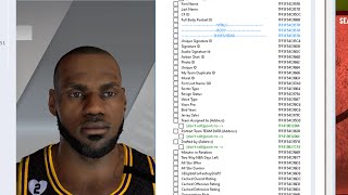 Using Cheat Engine to edit a player NBA 2k21 PC [upl. by Akirdnas]