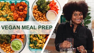 How To Meal Prep 12 Easy Vegan Recipes In 90 Minutes For A Beginner [upl. by Ebert]