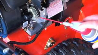 Ariens snow blower deluxe inside the electric start cover [upl. by Ydnolem515]