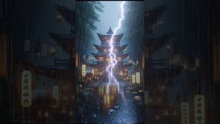 🇯🇵 Peaceful Rain Sounds  Japanese Temple Ambiance [upl. by Adnauqaj]