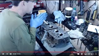 Valve Removal and Lapping Grinding  GS550 Cafe Racer Part 16 [upl. by Chip]