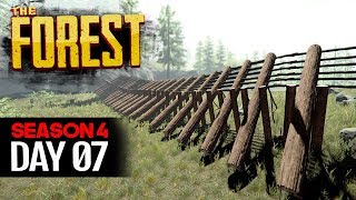 DEADFALL TRAP WALL  The Forest Hard Survival S4 Episode 7 [upl. by Sidoma]