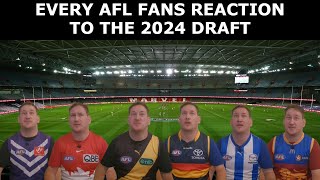 Every AFL Fans Reaction to the 2024 Draft [upl. by Blynn]