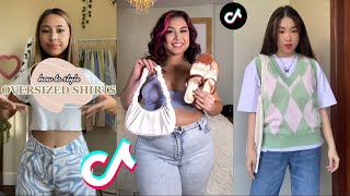 Oversized Shirt Outfit Ideas👕💡  Tiktok Compilation [upl. by Wagner916]