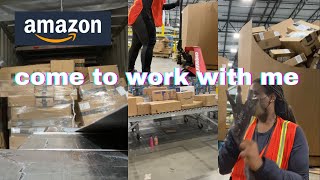 Come To Work With Me  working at Amazon Sortation Center [upl. by Roselba]