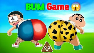 Shinchan And Nobita Play Bum Game 😱  Funny Game  BaBu playz [upl. by Alset671]