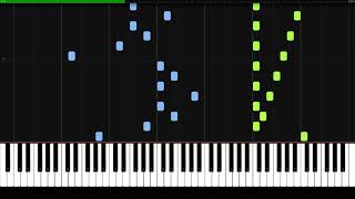 Passacaglia  Handel Halvorsen  Piano Tutorial  Synthesia  How to play [upl. by Matelda31]