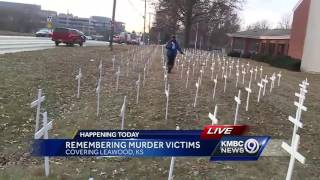 Leawood church sets up crosses to mark KC homicides [upl. by Dempstor654]