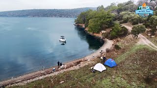 EŞSİZ KOYDA BALIK KAMPI LÜFERLER ÇUPRALAR ve DEV MAVİ YENGEÇ [upl. by Aitercal542]