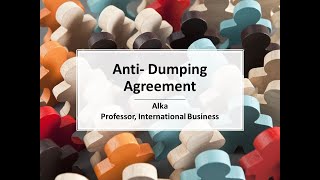 WTO Anti dumping agreement [upl. by Neddy]