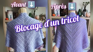 🧶Blocage dun tricot ❤️ [upl. by Aisak538]