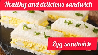 Egg sandwich Healthy recipe [upl. by Fleming]