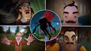 All Hello Neighbor Games Jumpscares [upl. by Bac]