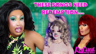 MY TOP 10 rupaulsdragrace LIP SYNC SONGS THAT NEED REDEMPTION [upl. by Kimon]