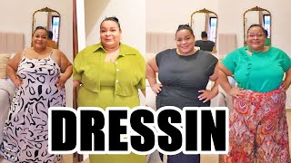 ROPA PLUS SIZE DE DRESSIN  PROBANDO NUEVOS VESTIDOS [upl. by Dahsar251]