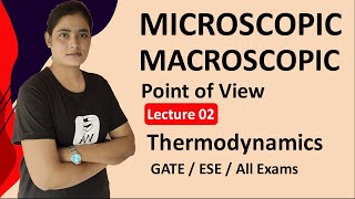 Macroscopic amp Microscopic Point of view  Microscopic and Macroscopic Approach in Thermodynamics [upl. by Gorey]