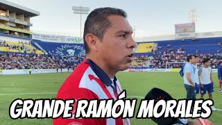 LEYENDA RAMON MORALES EN EL CHIVAS VS TAPATÍO 🥹🐐❤️  futbol chivas ligamx [upl. by Abel344]