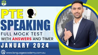 PTE Speaking Full Mock Test with Answers  January 2024  LA Language academy PTE NAATI IELTS [upl. by Lorn]