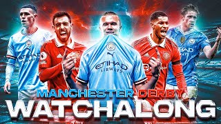 GIVE AWAY AT 75K Man City vs Manchester United  Manchester Derby Live Reaction amp Watchalong [upl. by Albers]